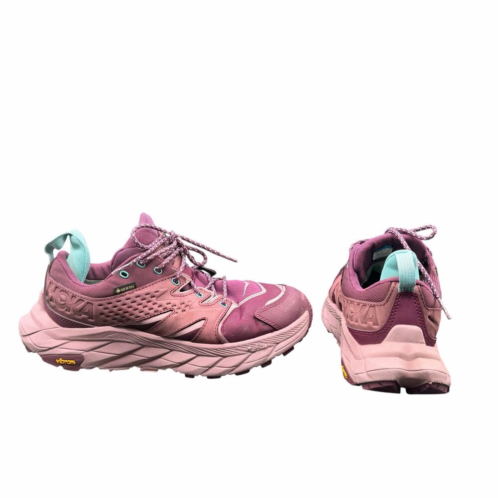 Hoka Anacapa Low GTX 8.5B Grape Wine Elderberry Trail Shoes